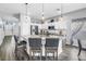 Modern kitchen with stainless steel appliances, a center island, and pendant lighting at 511 York Dale Dr, Ruskin, FL 33570