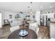 Bright living space featuring a modern kitchen, breakfast nook, and a comfortable living room at 511 York Dale Dr, Ruskin, FL 33570