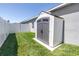 Durable outdoor storage shed with double doors, ideal for garden tools and equipment at 511 York Dale Dr, Ruskin, FL 33570