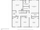 Second floor plan with bedrooms, bathrooms, Gathering room, laundry room, and closets at 662 Petal Mist Ln, Brooksville, FL 34604