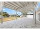 Large paved patio area offers a relaxing outdoor space with picturesque water views at 7889 3Rd S Ave, St Petersburg, FL 33707