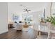 Bright living room with modern furnishings and wood flooring at 883 6Th S Ave, St Petersburg, FL 33701