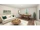 Cozy game room features a pool table, comfortable seating and natural lighting at 14433 Meadow Bird Ave, Riverview, FL 33579