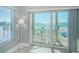 Balcony view showcasing ocean views from a sliding glass door at 3 7Th Ave # 3, Indian Rocks Beach, FL 33785