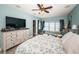 Beautifully decorated main bedroom with ocean views, en-suite, and updated furnishings at 3 7Th Ave # 3, Indian Rocks Beach, FL 33785