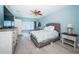 Light-filled main bedroom boasting beautiful views, comfortable furnishings, and ample space at 3 7Th Ave # 3, Indian Rocks Beach, FL 33785