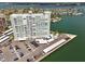 High-rise condominium building with on-site parking and dock access with water views at 31 Island Way # 609, Clearwater Beach, FL 33767