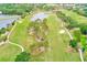 Picturesque golf course featuring lush green fairways, mature trees, and serene water features for a tranquil view at 4212 Mill Valley Ct, Tampa, FL 33618