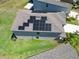 Aerial view of home featuring solar panels on roof at 4513 Eternal Prince Dr, Sun City Center, FL 33573