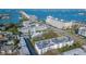 Aerial view of condo complex showcasing community and water views at 55 Harbor View Ln # 108, Belleair Bluffs, FL 33770