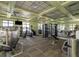 Bright community gym offering modern equipment, ceiling fans, and wall mirrors at 11142 Spring Point Cir, Riverview, FL 33579