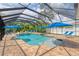 A stunning screened pool with spa, perfect for relaxation and entertainment at 12610 Eagles Entry Dr, Odessa, FL 33556