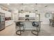 Kitchen with granite countertops, stainless steel appliances and an island with bar seating at 14413 Seattle Slew Ln, Ruskin, FL 33573