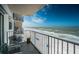 Enjoy spectacular ocean views from this condo's spacious balcony, complete with comfortable seating at 18650 Gulf Blvd # 601, Indian Shores, FL 33785