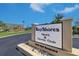 Community welcome sign for Bay Shores Yacht and Tennis Club at 19451 Gulf Blvd # 211, Indian Shores, FL 33785