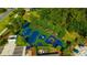 Aerial view of a community playground with colorful equipment and a cushioned surface at 20305 Oak Key Ct, Tampa, FL 33647