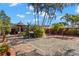 Large backyard featuring mature palm trees, a grill and covered patio at 230 32Nd N Ave, St Petersburg, FL 33704