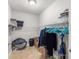 Walk-in closet with shelving and plenty of storage space at 2511 W Braddock St, Tampa, FL 33607