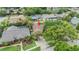 An elevated view captures this home’s location in a mature, tree-lined neighborhood, with easy access to amenities at 2664 Frisco Dr, Clearwater, FL 33761