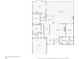 Floorplan showing layout of the house including bedrooms, bathrooms, living room, kitchen, and screened pool/patio at 2664 Frisco Dr, Clearwater, FL 33761