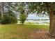 Serene lake view framed by mature trees offers an inviting outdoor space at 3844 Silverlake Way, Wesley Chapel, FL 33544