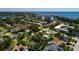 Scenic aerial view of community near the bay, ideal waterfront living location at 459 Bayview Ne Dr, St Petersburg, FL 33704