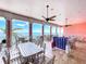 Community patio featuring dining sets with ocean views, a place for socializing and outdoor enjoyment at 4799 Coquina Key Se Dr, St Petersburg, FL 33705