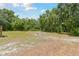 Vast backyard showing a serene spot for a fire pit surrounded by lush greenery at 7606 Four Pines Rd, Plant City, FL 33565
