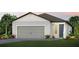Charming one-story home with a neutral color palette and a well-manicured lawn at 9526 Coastline Way, Parrish, FL 34219