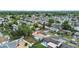 This aerial view provides an overview of the property's layout within a Gathering-friendly neighborhood at 2166 Dixie Garden Loop, Holiday, FL 34690