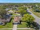 Overhead view of a beautiful home with lush green lawn and mature trees, highlighting its desirable location at 2961 Stockwood Dr, Clearwater, FL 33761