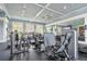 Well-equipped fitness center with treadmills, weight machines, and large windows offering natural light at 4365 Frontera Ln, Wesley Chapel, FL 33543