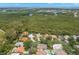 Scenic aerial view of waterfront homes surrounded by mangroves and winding waterways at 5269 White Sand Ne Cir, St Petersburg, FL 33703
