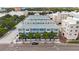 Scenic aerial view of a townhome community, highlighting its layout and proximity to urban amenities at 813 Burlington N Ave, St Petersburg, FL 33701