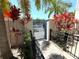 Exterior gated walkway with pavers, landscaping, plants and secure entrance at 813 Burlington N Ave, St Petersburg, FL 33701