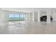 Clean and spacious garage with epoxy floors, offering ample space and featuring an ocean view at 90 Martinique Ave, Tampa, FL 33606