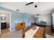 Dining Room featuring modern furniture and lighting at 11602 Innfields Dr, Odessa, FL 33556