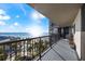 Enjoy ocean views from this condo balcony overlooking the pool and white sandy beach at 1600 Gulf Blvd # 618, Clearwater, FL 33767
