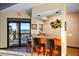 Clubhouse bar area offering ocean views and bar stool seating at 1600 Gulf Blvd # 618, Clearwater, FL 33767