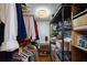 Walk-in closet with custom shelving, hanging rods, and ample storage space at 1600 Gulf Blvd # 618, Clearwater, FL 33767