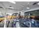 Modern community gym with treadmills, ellipticals, and strength training machines at 1600 Gulf Blvd # 618, Clearwater, FL 33767