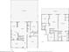 Detailed first and second floor plan showcasing the layout of the residence at 3243 Ashmonte Dr, Land O Lakes, FL 34638