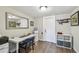 Bright home office featuring modern desk setup, and neutral color scheme at 4462 2Nd S Ave, St Petersburg, FL 33711