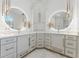 Bathroom features double sinks with halo lighting and stylish vanities at 4677 Del Sol Blvd, Sarasota, FL 34243