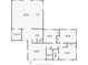 Detailed floor plan illustrating the layout of the home, including the living room, bedrooms, kitchen, and bar areas at 4815 Plantation Dr, Tampa, FL 33615
