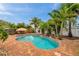 Inviting backyard pool area with spa, lush landscaping, and ample room for entertaining at 4815 Plantation Dr, Tampa, FL 33615