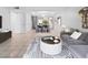 Open-concept living space featuring a dining area, and cozy seating at 7535 Abonado Rd, Tampa, FL 33615