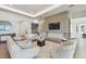 Spacious living room features modern furnishings, a stylish fireplace, and a full bar for entertaining at 7974 1St S Ave, St Petersburg, FL 33707
