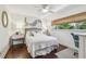 Bright bedroom with a cozy feel, featuring stylish decor and natural light at 854 Harbor Is, Clearwater, FL 33767