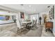 Open dining area with stylish decor, neutral tones, and seamless flow to the living spaces at 854 Harbor Is, Clearwater, FL 33767
